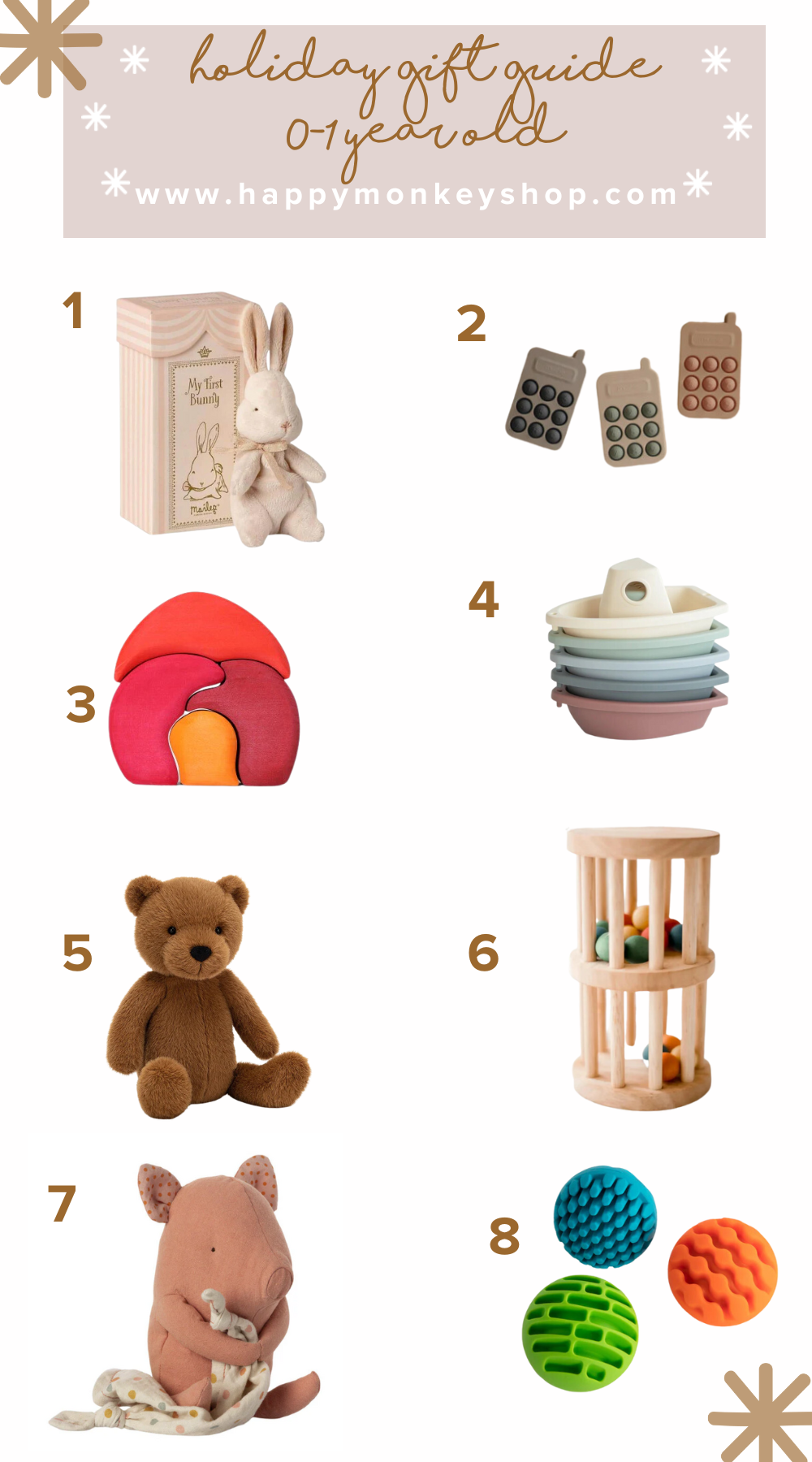 Holiday Gift Guide for 0-1 year old