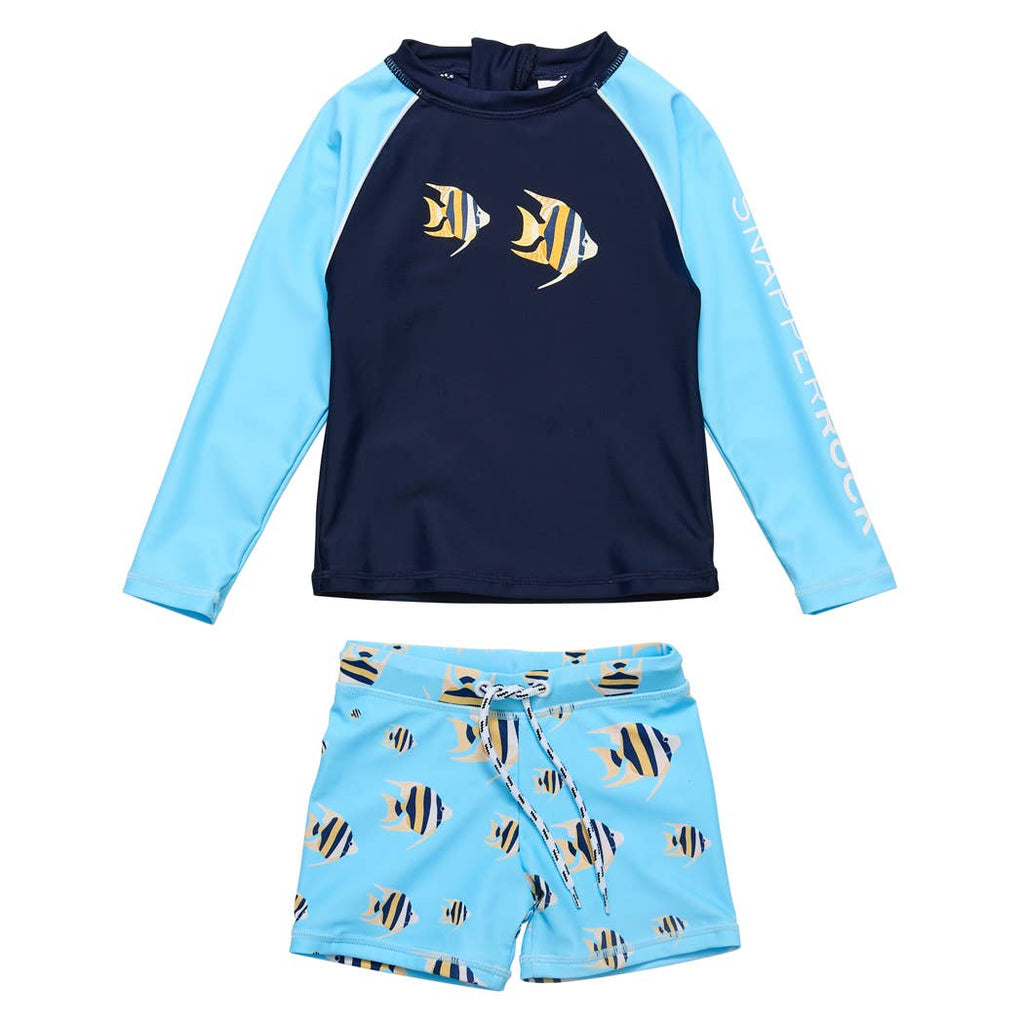 Angel Fish Rash Guard + Swimwear Shorts Set