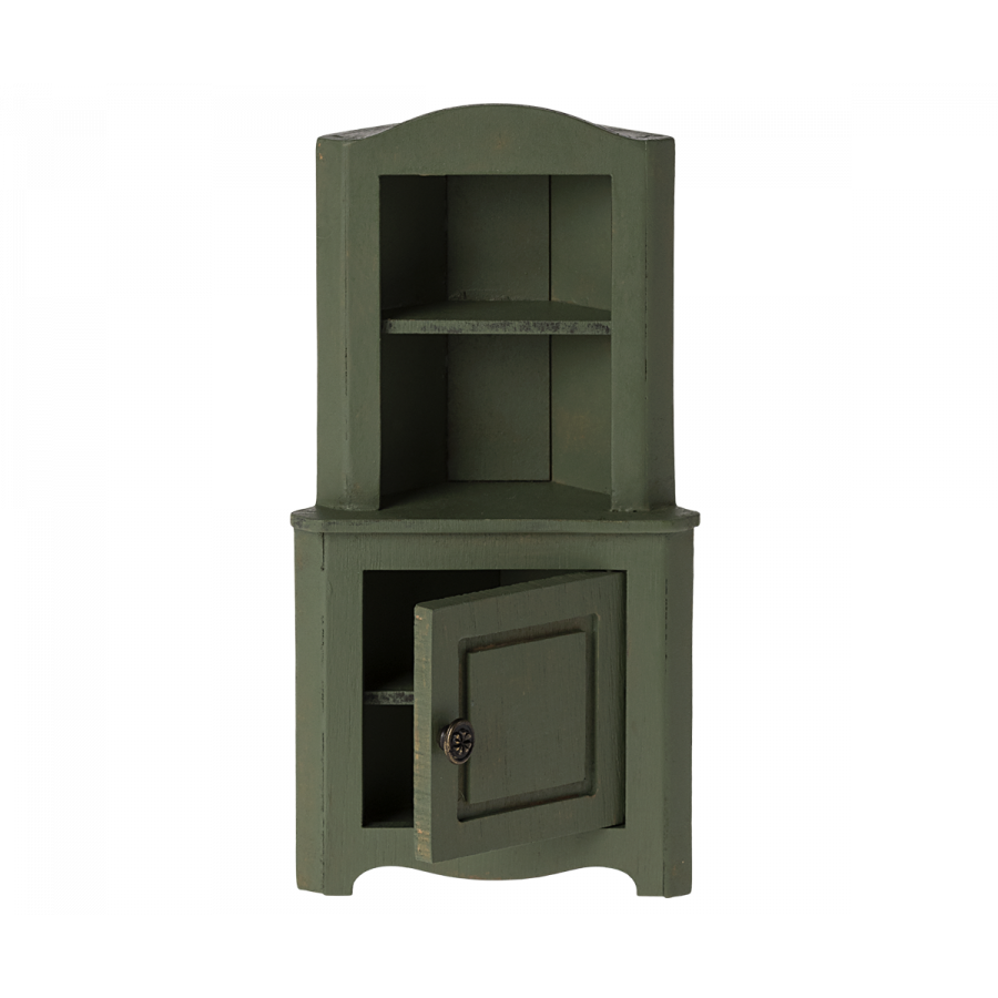  Maileg Corner Cabinet Dark Green Mouse Size '24