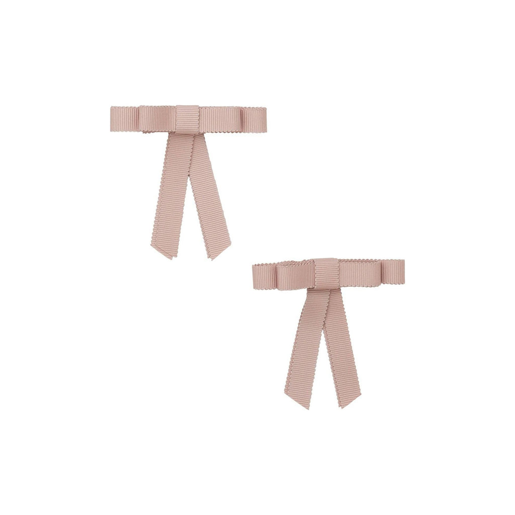 Project 6 NY Kids - Grosgrain Bow Clip Set (2) - Vanilla Taupe