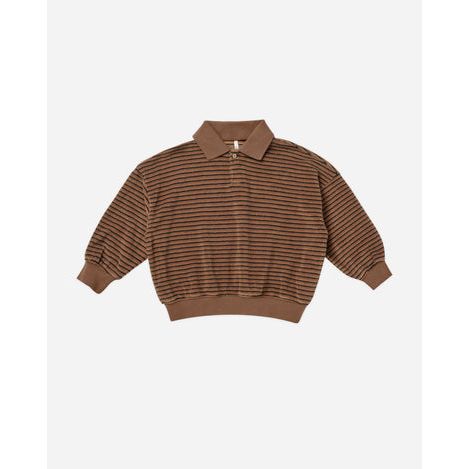 Rylee + Cru | Collared Sweatshirt | Retro Stripe