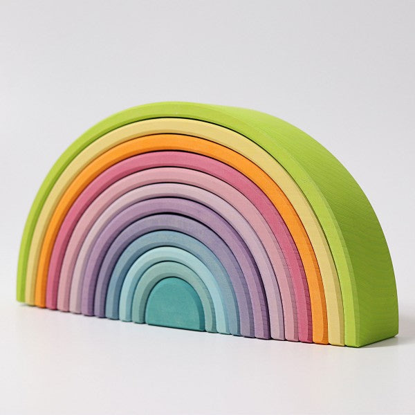 Grimm's Large Rainbow-Pastel  Happy Monkey Baby and Kids