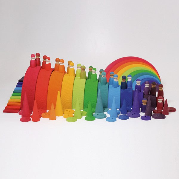 Grimm's Rainbow Semi Circles Happy Monkey Baby and Kids'
