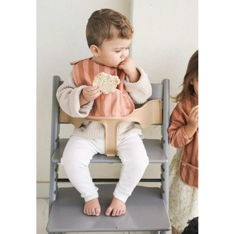 stokke bib Grech & Co. | Basic Bib - Stripes Sunset + Tierra