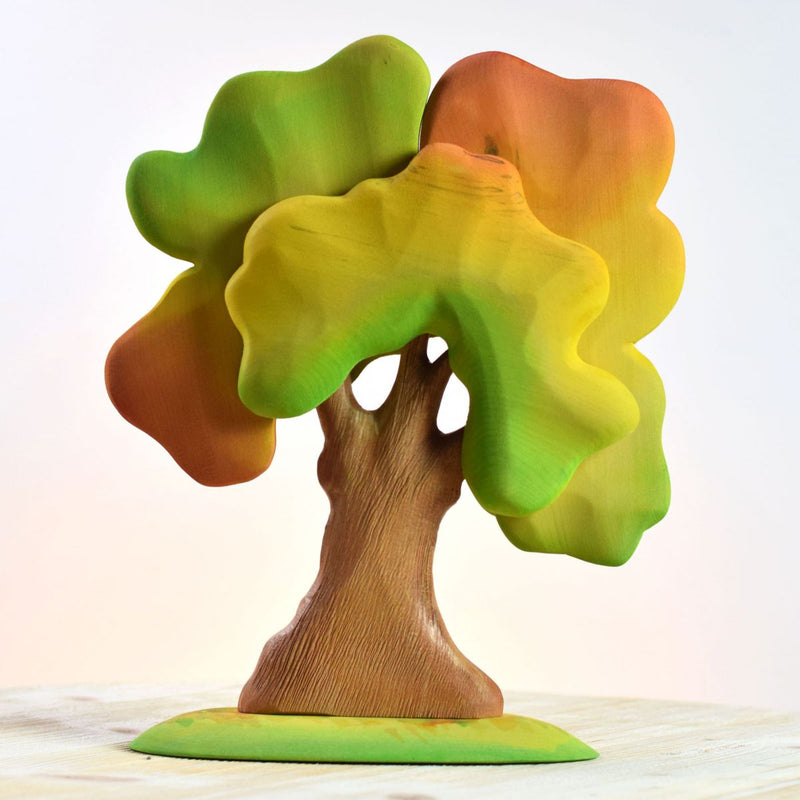 【12/10までの出品】新品　Bumbu Toys モミの木(大) Bumbu Toys | Handmade Wooden Large Oak Autumn | Happy Monkey Shop