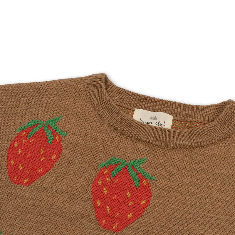 Fruity sweater, Strawberry knit sweater