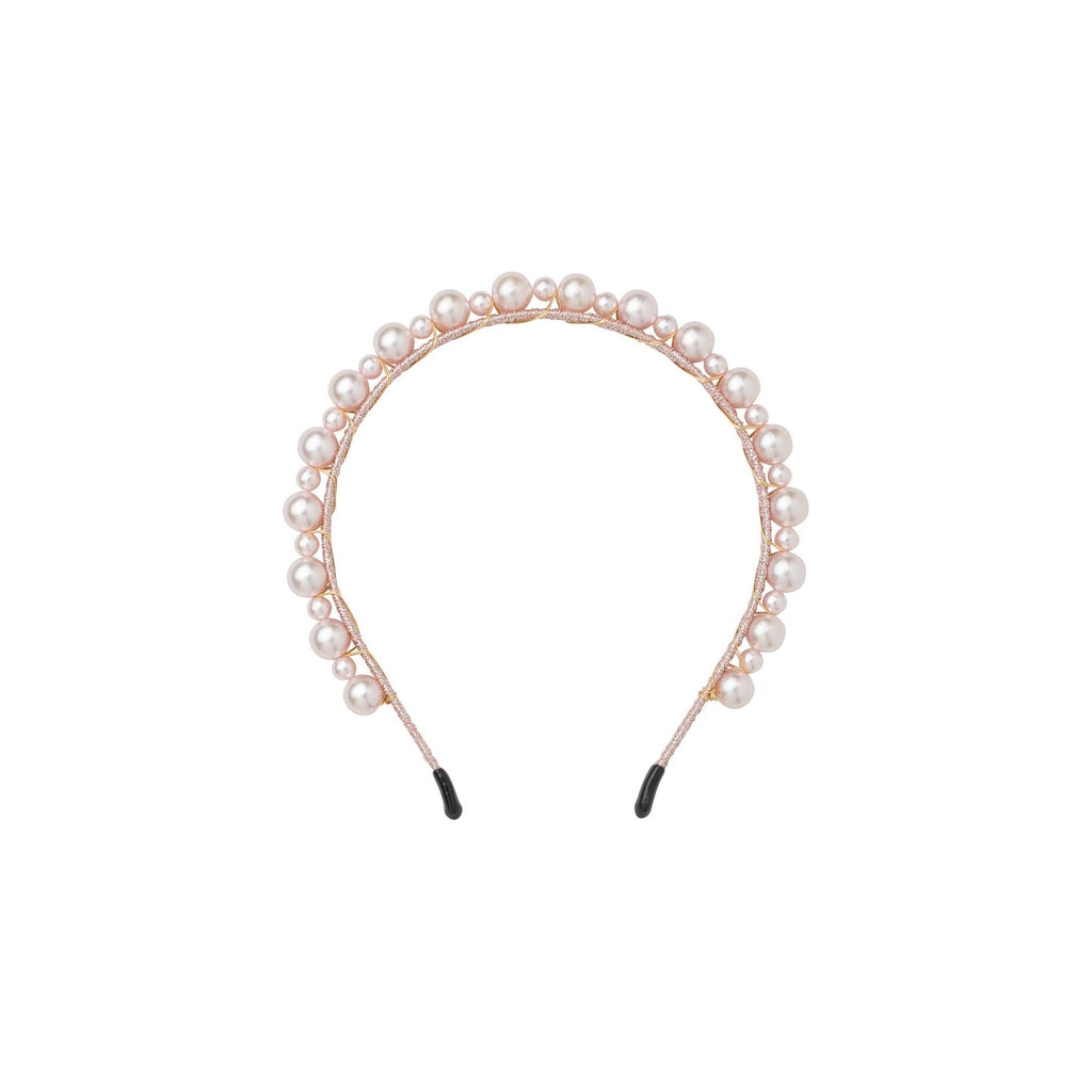 Project 6 NY Kids - Uneven Pearls Headband - Pink Pearl