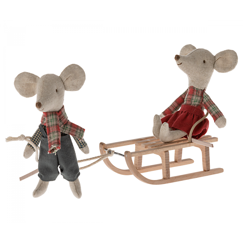 PREORDER Maileg Sled, Mouse (Ships in November)
