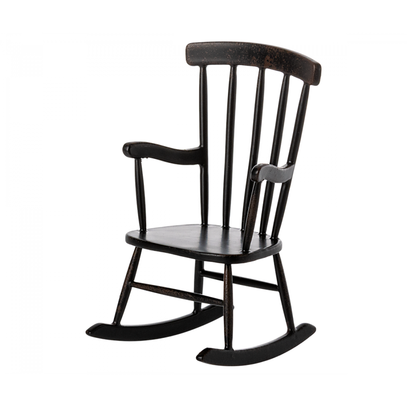 PREORDER Maileg Rocking Chair, Mouse - Anthracite (Ships in November)