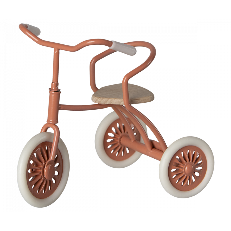Maileg Abri A Tricycle  Coral Mouse Size '24