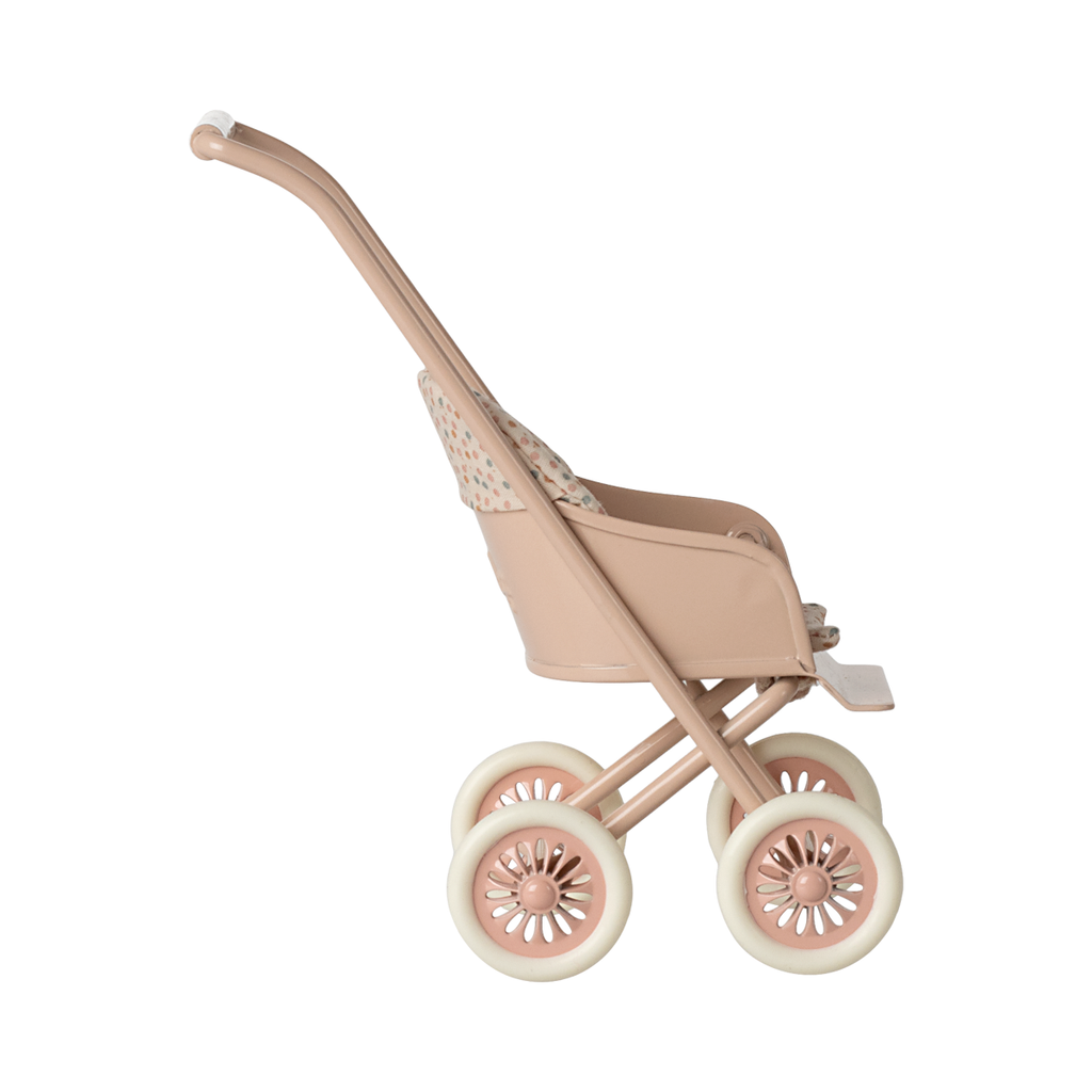 Maileg |Stroller, Micro - Powder (Ships Mid April)