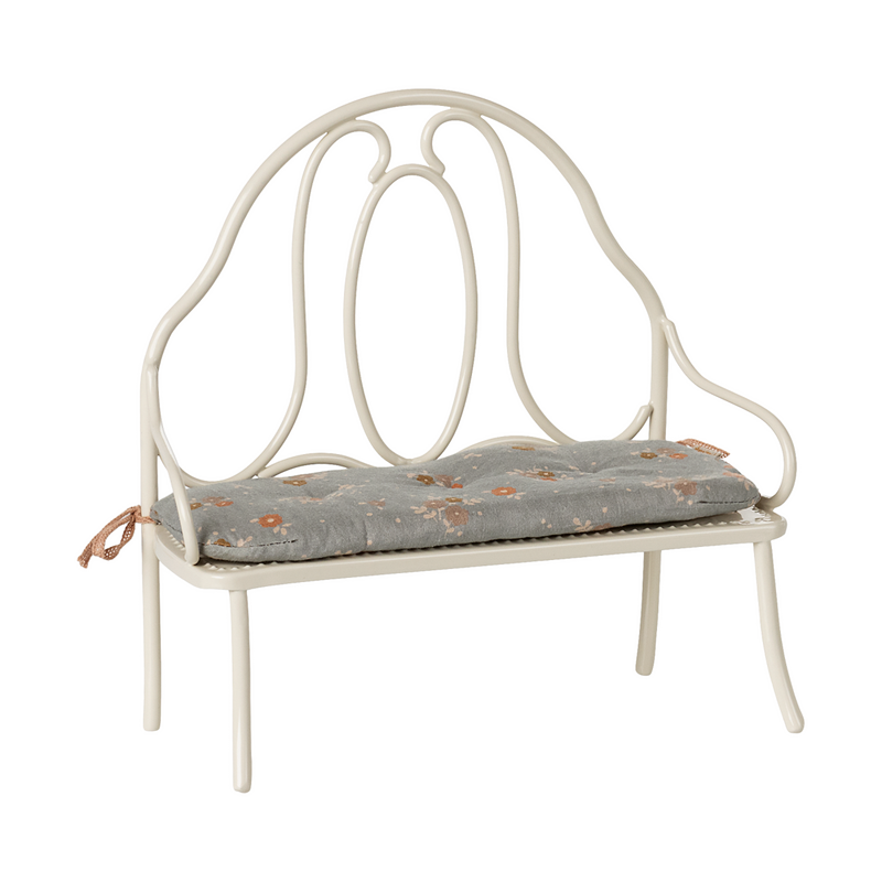 Maileg | Vintage bench, Miniature - Off white '25 (Ships Mid June)