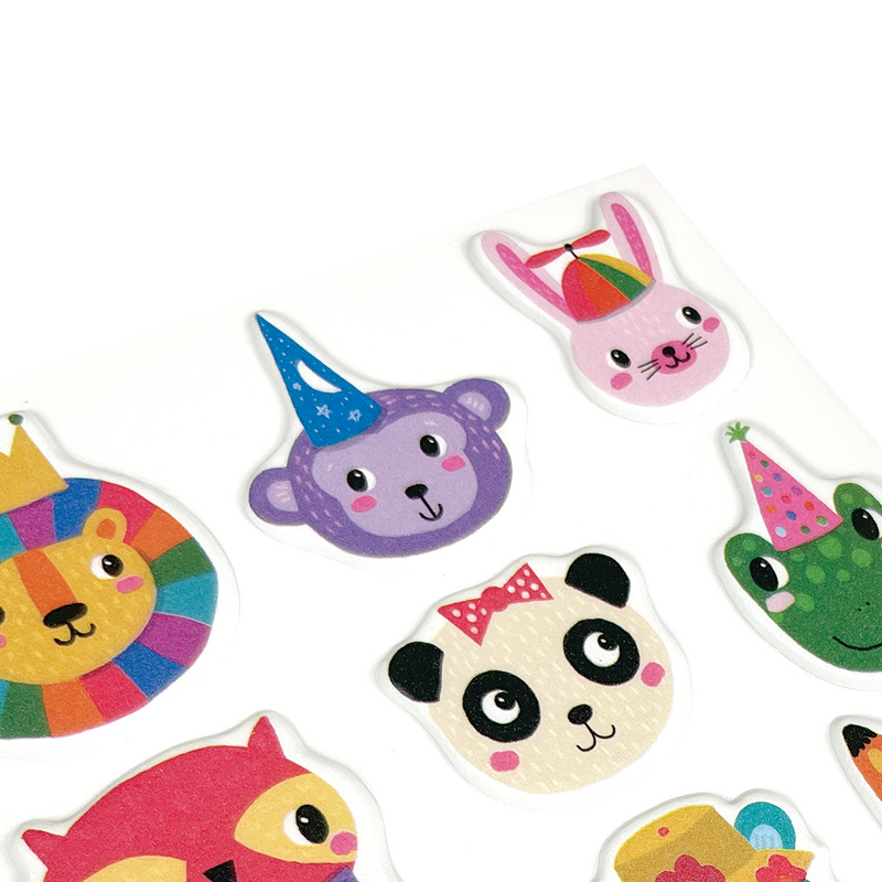 Stickiville Stickers - Party Animals (Puffy)