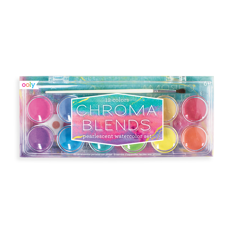 Ooly Chroma Blends Watercolor Paint Set - Pearlescent