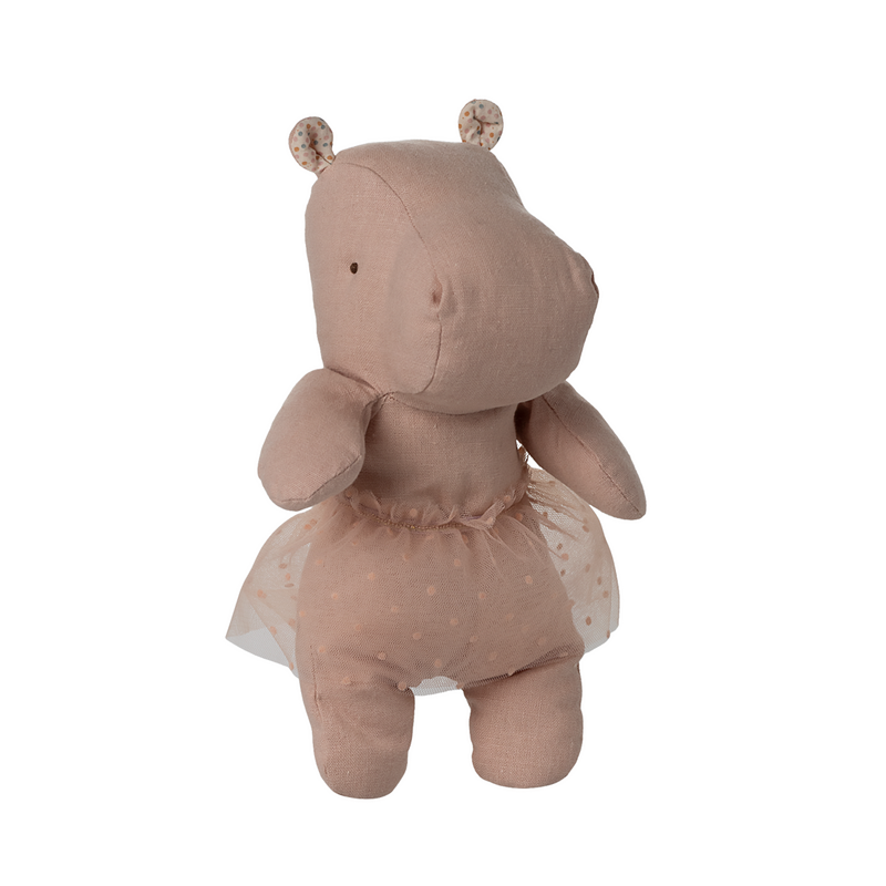 Maileg | Safari Friends, Hippo w. Skirt, Small - Soft Rose (Ships Mid March)