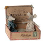 Maileg Mum and Dad Mice in Cigarbox- '23