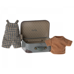 Maileg Overalls and Shirt  in Suitcase Big Brother Mouse (Ships Mid April)