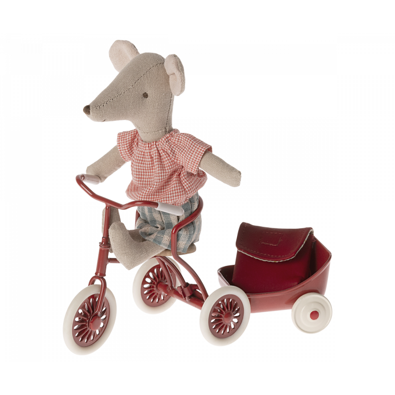 Maileg Tricycle Mouse - Big Sister Red  '24 Magnets in Hands(Ships in June)