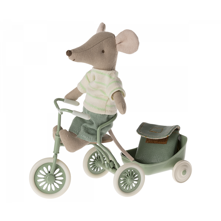 Maileg Tricycle Mouse - Big Brother '24 Magnets in Hands