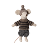 Maileg| Winter Mouse With Ski Set, Big Brother - Grey