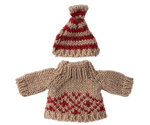 Maileg| Knitted Sweater And Hat, Mum Mouse