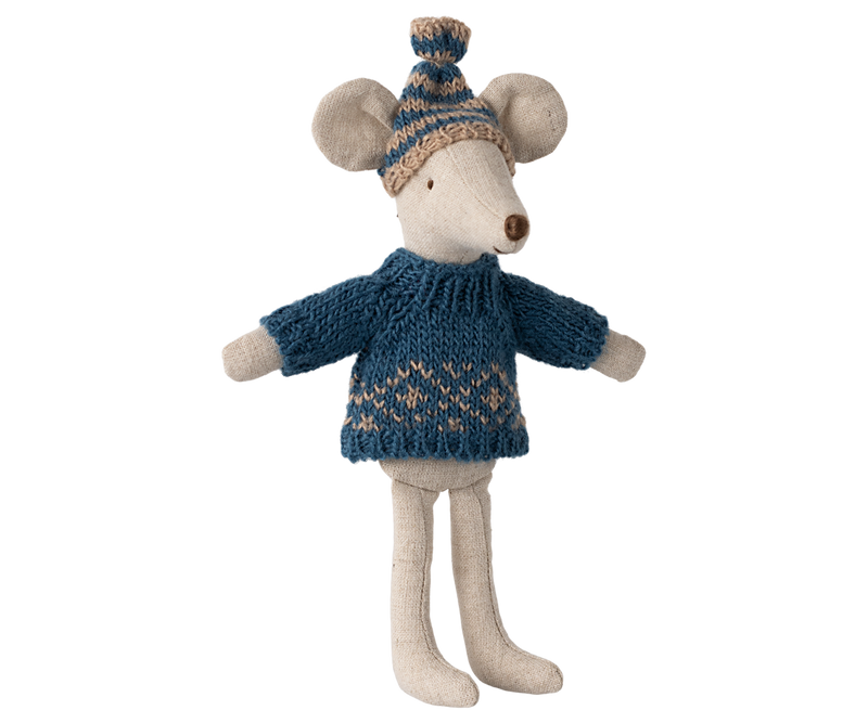 Maileg| Knitted Sweater And Hat, Dad Mouse