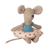 Maileg | Beach Mouse with Float, Little Sister - Red Dot (Ships Mid May)