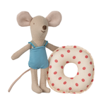 Maileg | Beach Mouse with Float, Little Sister - Red Dot (Ships Mid May)