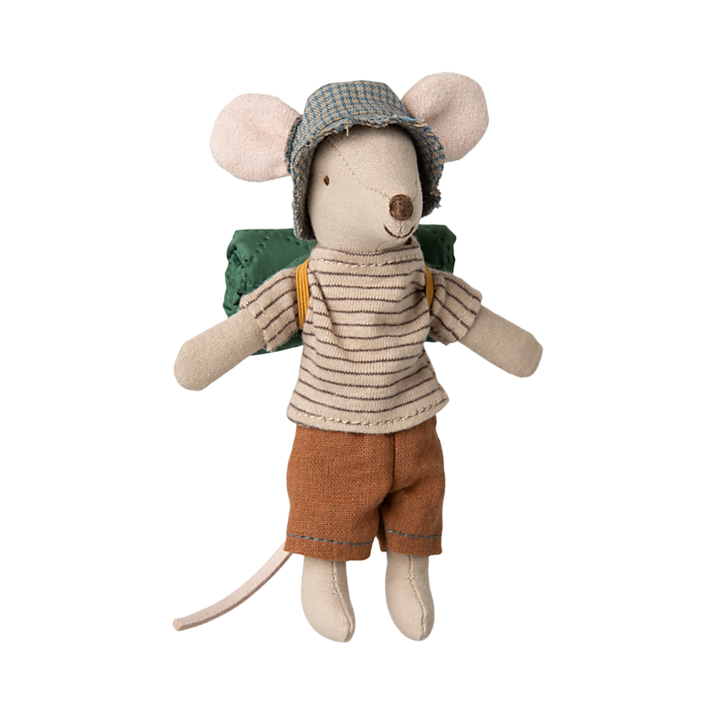 Maileg | Hiker Mouse, Big Brother - Thin Stripes (Ships Early February)