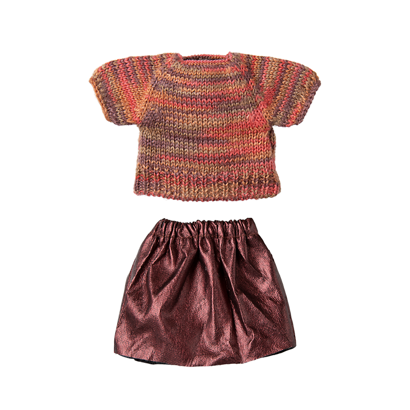 Maileg | Skirt and Knitted Blouse, Mum Mouse (Ships Late February)