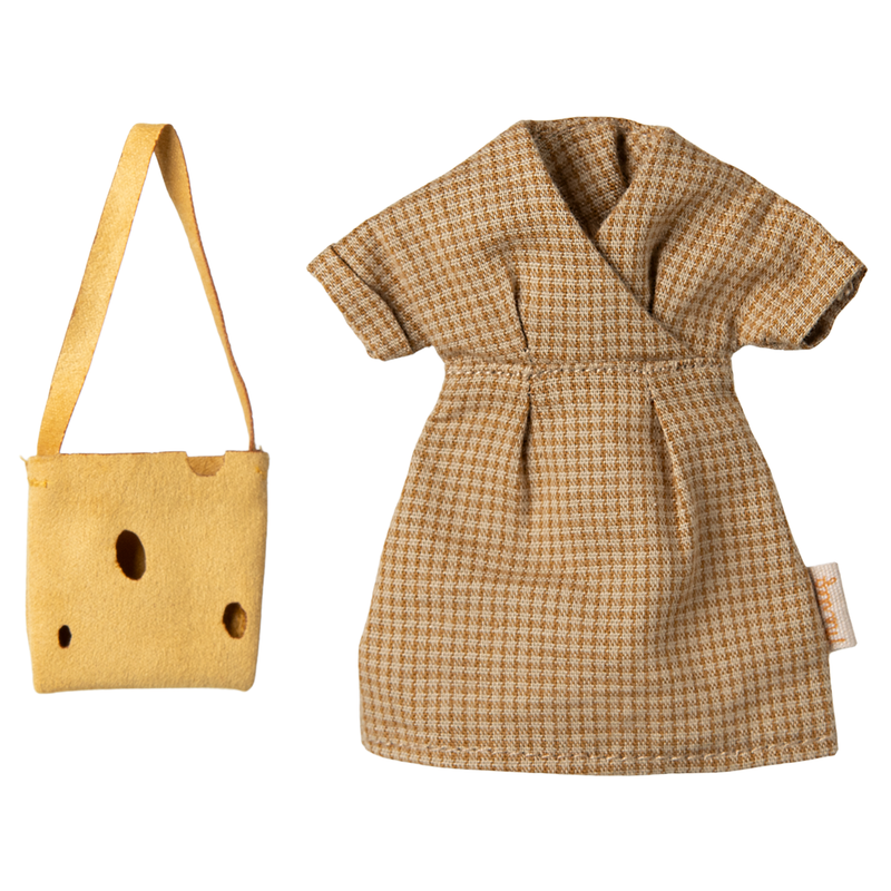 Maileg | Dress and Bag, Mum Mouse (Ships Mid March)