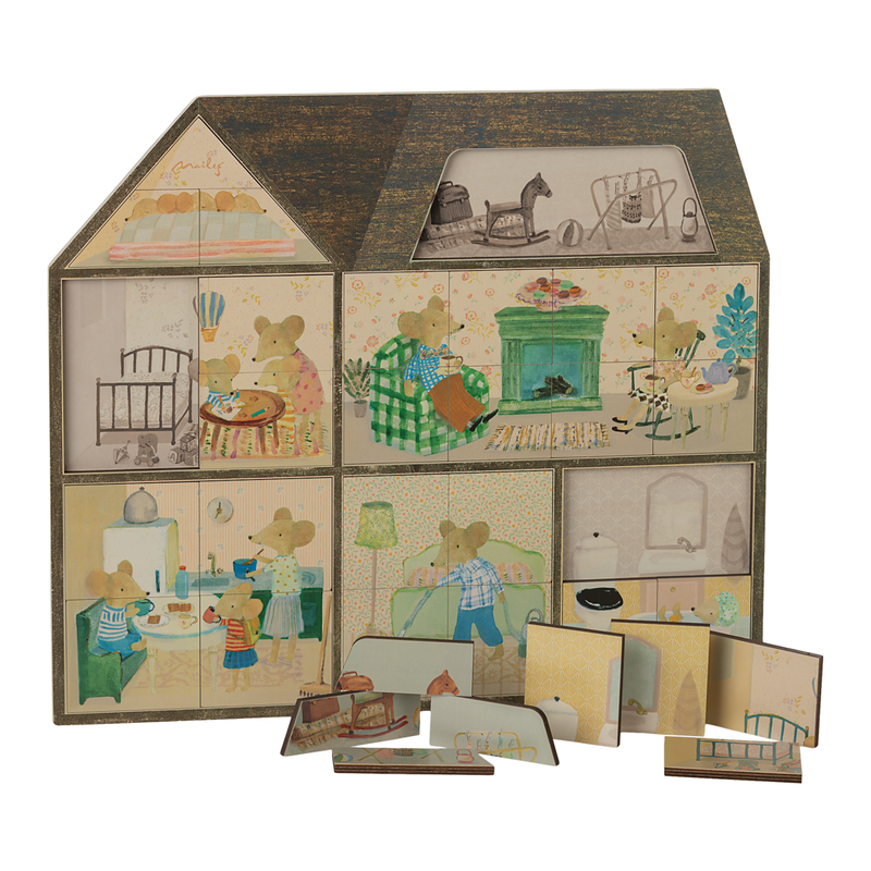 Maileg | Mouse Hole Farmhouse Puzzle (Ships Mid May)