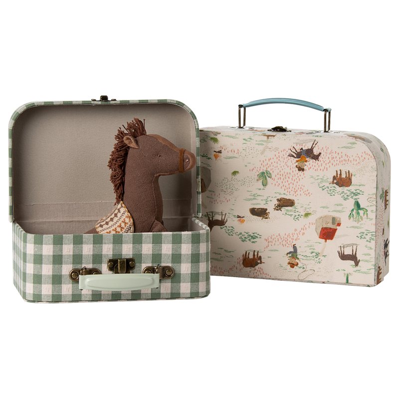 Maileg | Suitcase Set, 2 pcs - Pony (Ships Mid May)