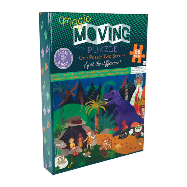 50 pcs Magic Moving Puzzle - Dinosaur