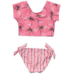 Palm Paradise | Crop Swimwear UPF50+