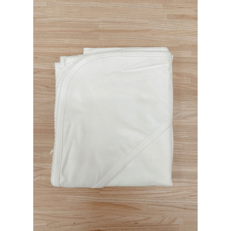 Pima Baby Blanket - White Picot Trim