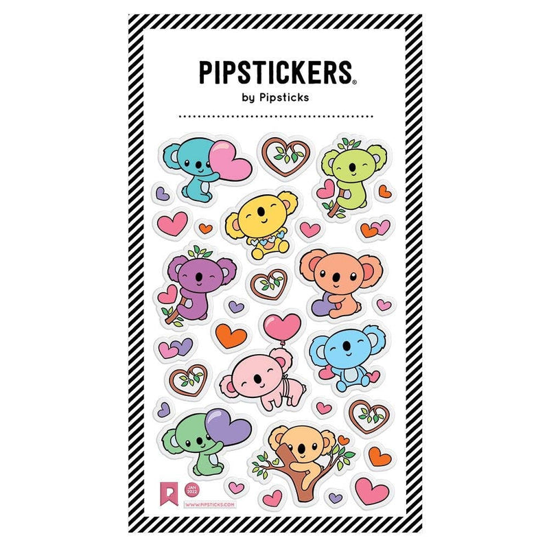 Puffy Pastel Koalas Stickers