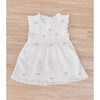 Rosette Knitted  Dress & Bloomers Set - Ivory
