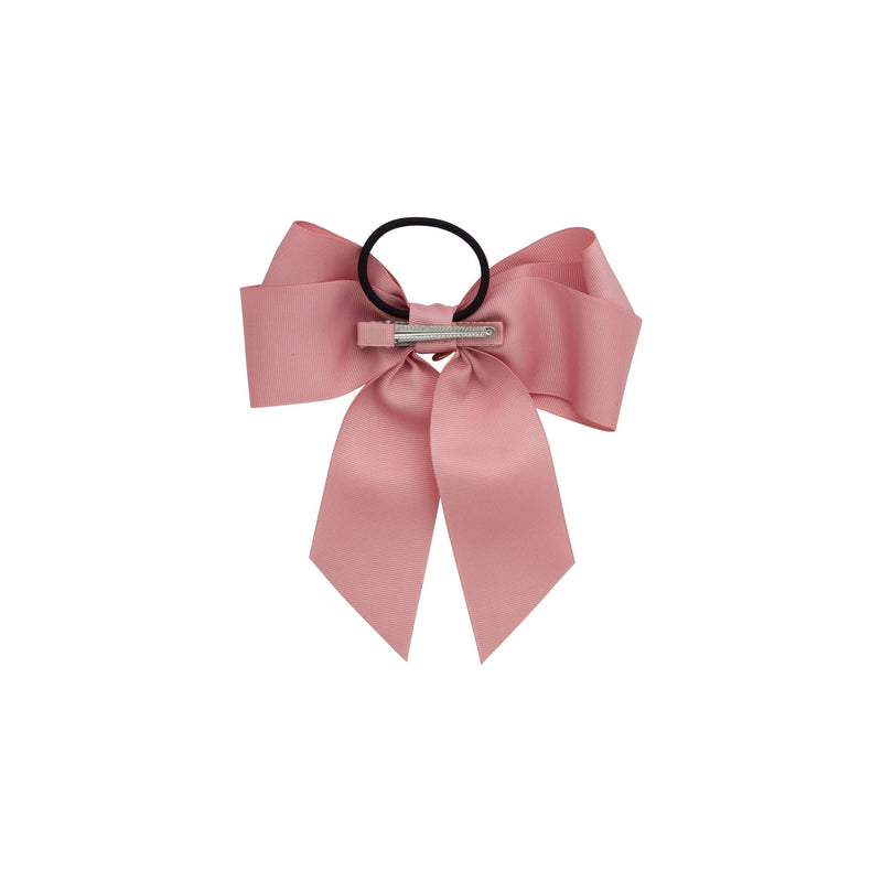 Project 6 NY Kids - Oversized Bow Pony/Clip - Sweet Nectar Grosgrain