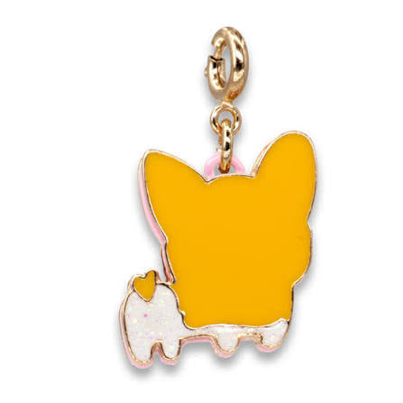 Corgi charm Golden with white accents 