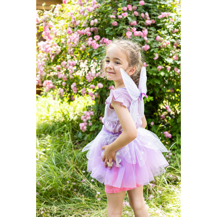 Flutter Butterfly Skirt & Wings| Pink girl wearing a costume