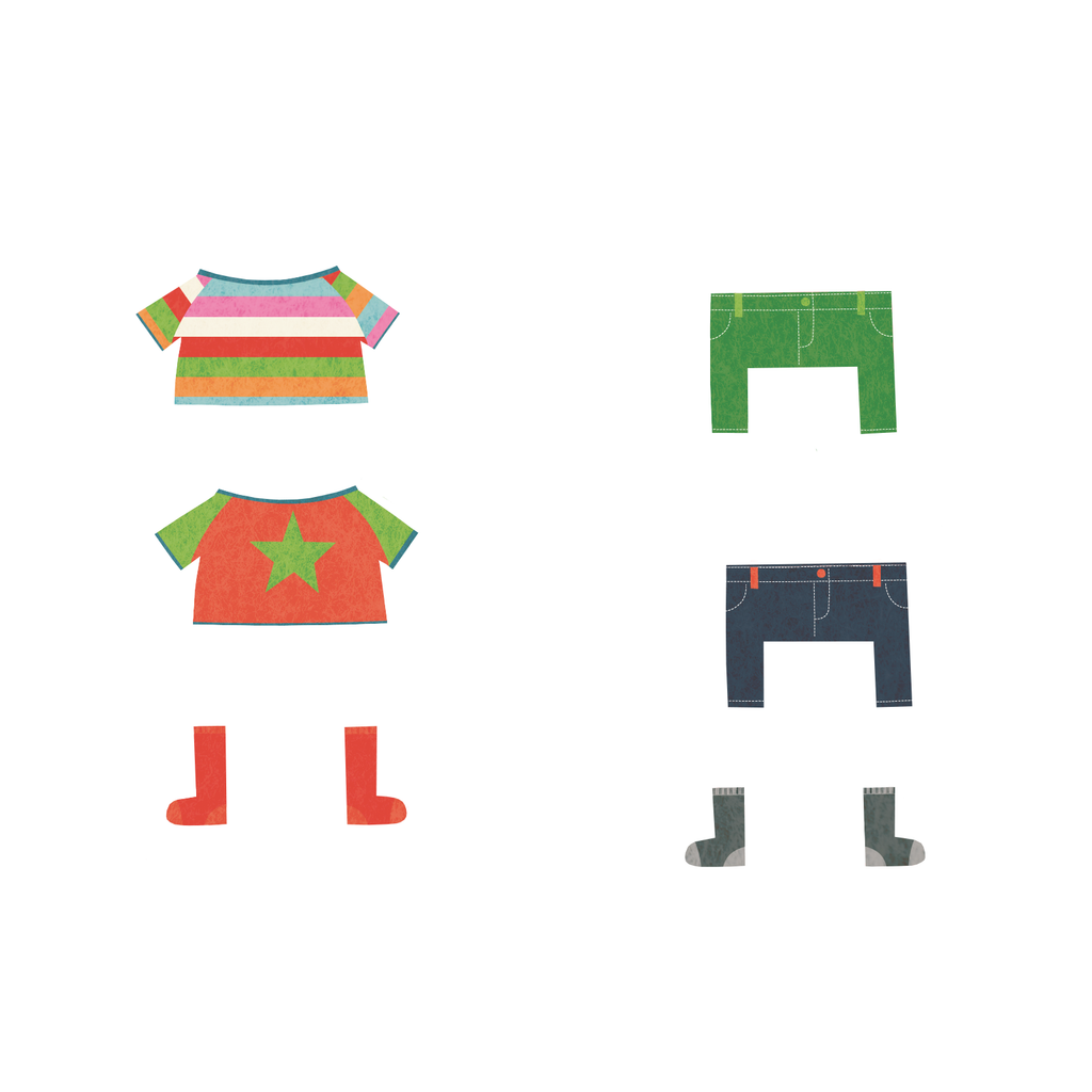 Children's toy set packaging with colorful animals and text 'Little Helpers Laundry Day Sort & Play' on a yellow background.