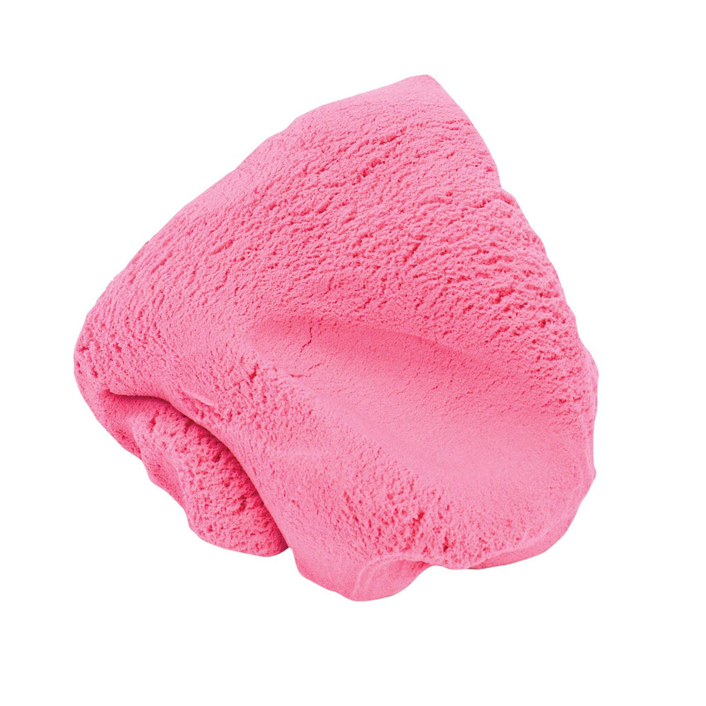 Bag of Mad Matter play sand with pink material spilling out on a white background