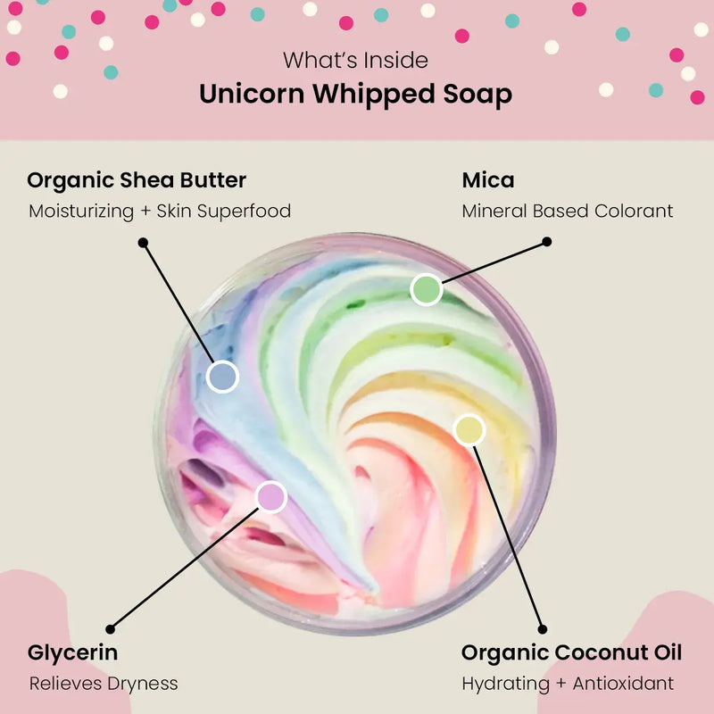 Unicorn Organic Whipped Soap: 4 oz