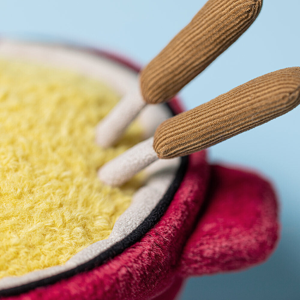 Jellycat Amuseables Cheese Fondue with two plush skewers