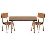 Maileg | Table and Chair Set, Mouse |Dark Powder ‘25