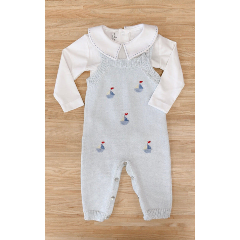 Little Ship Romper - Blue