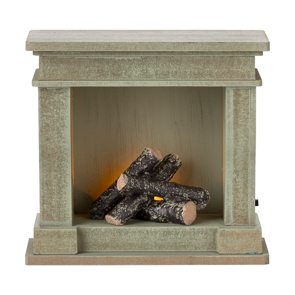 Maileg  Fireplace Dusty Green Miniature