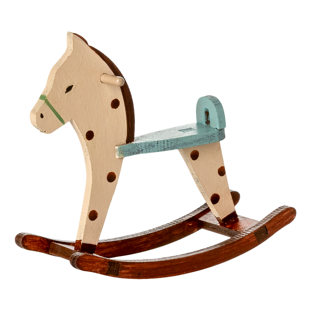 Maileg | Rocking Horse Spotted Mouse Size