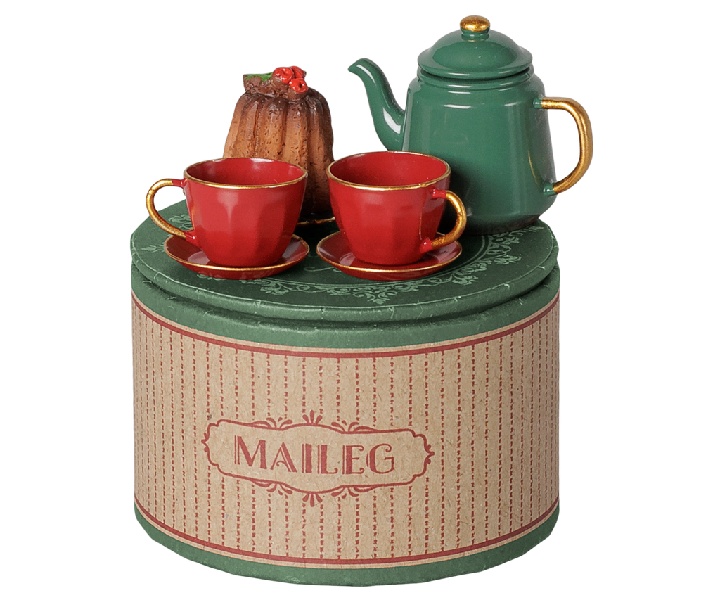 Maileg Christmas Tea Party Red Green| Mouse